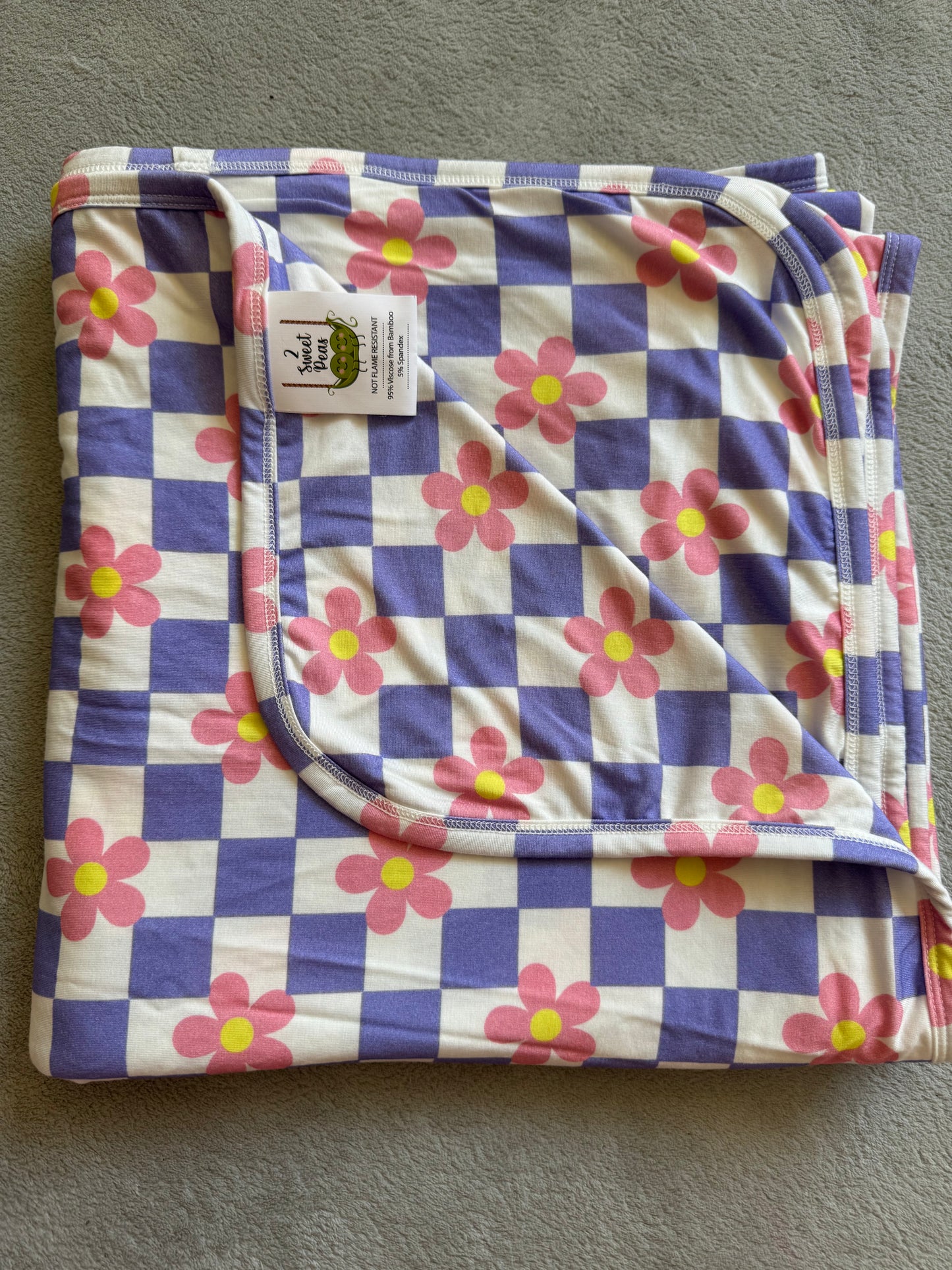 Lilac Bloom Bamboo Blanket