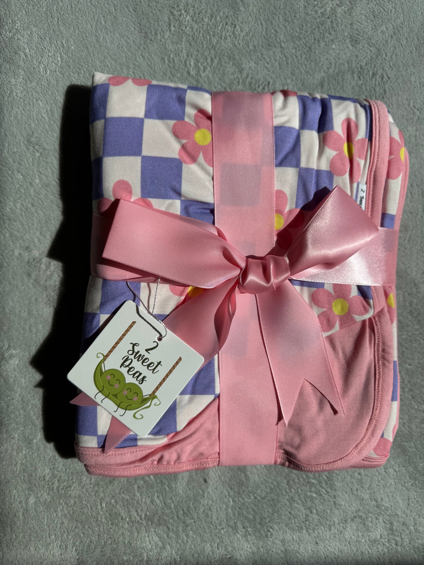 Lilac Bloom Bamboo Blanket